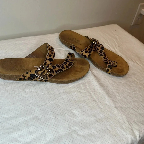 Yukono leopard strap sandals - Picture 4 of 6